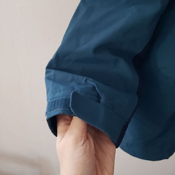 Marmot Hooded Jacket Blue Colorblock Adjustable L - Picture 8 of 14